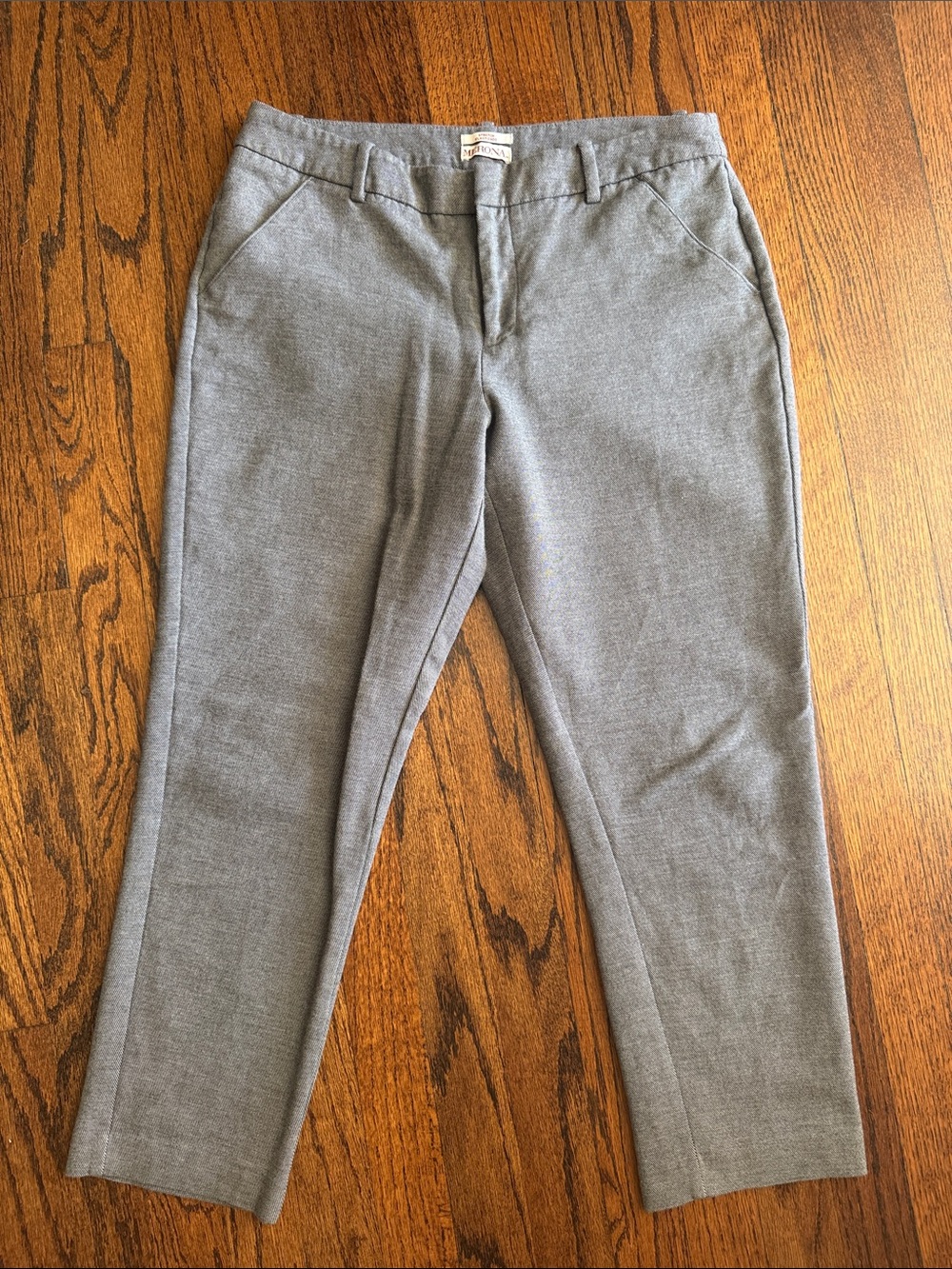 Merona Light Gray Tailored cropped casual pants
